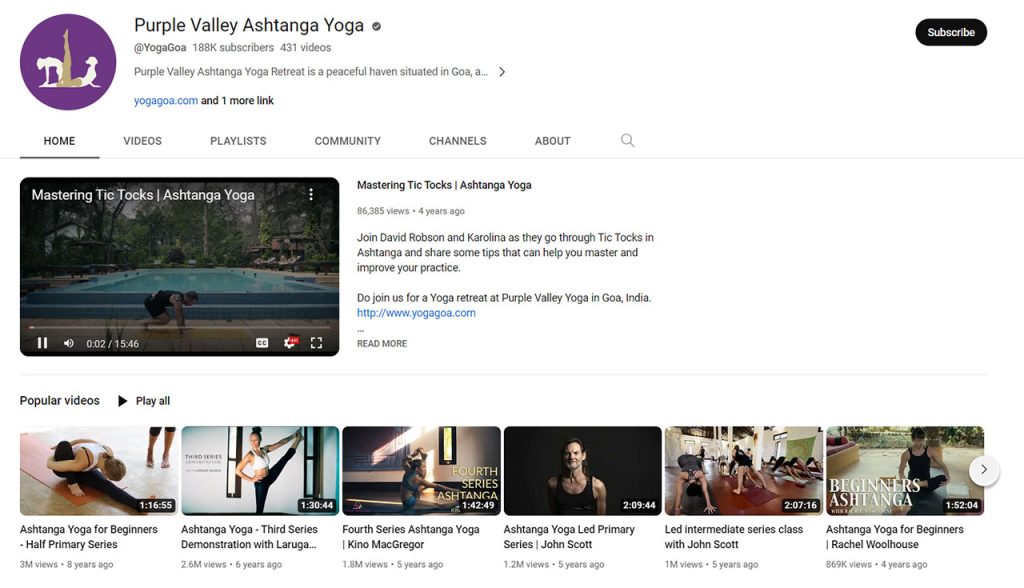 yoga videos